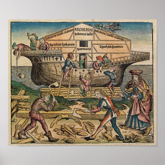 Construction de l'Arche 1493 - Poster (Devant)