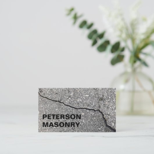 Construction de maçonnerie - Carte de visite de ma (Debout devant)