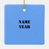 Construction de route Silhouette Ornement de Noël (Dos)