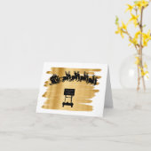 Construction de routes et carte de Noël du traînea (Fleur jaune)