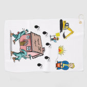Construction des serviettes de golf (Horizontal)