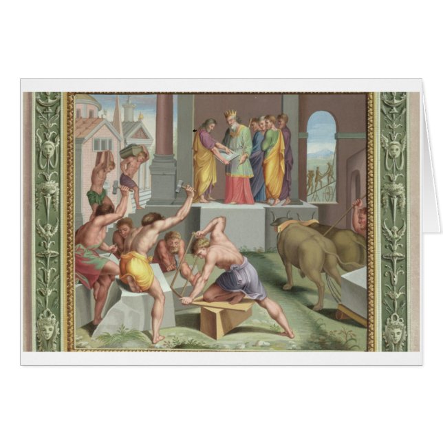 Construction du temple de Solomon, illustration de (Devant horizontal)