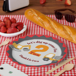 Construction Dump Truck Papieren Bordje