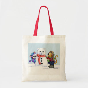 Construction d'un sac de chat de neige
