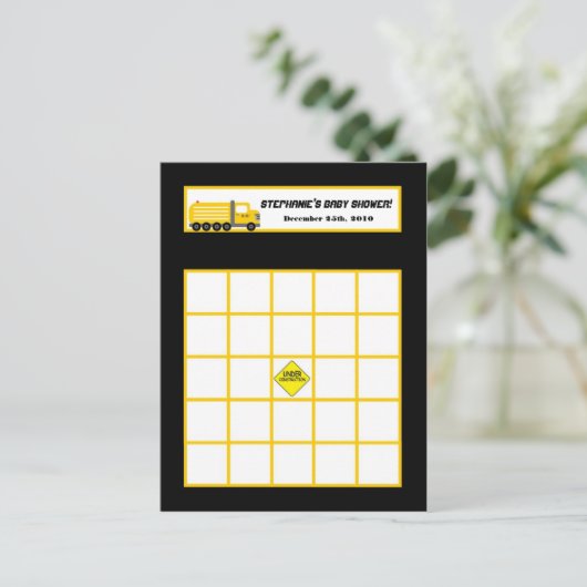 Construction d'une carte de bingo écrite (Debout devant)