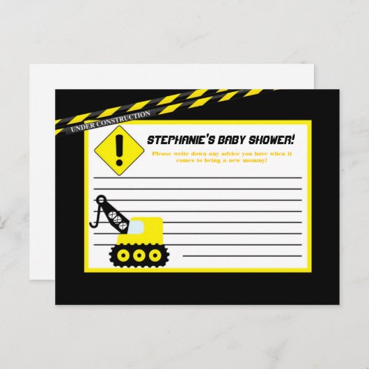 Construction d'une carte de conseil écrite (Devant / Derrière)