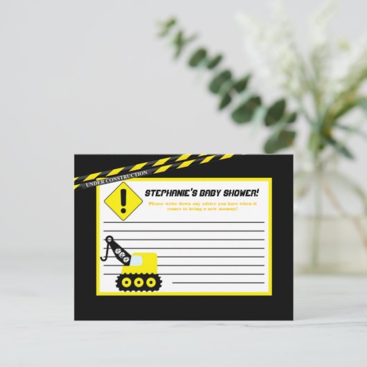 Construction d'une carte de conseil écrite (Debout devant)