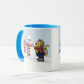 Construction d'une tasse de chat de neige (Devant gauche)