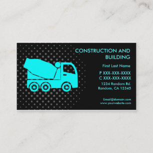 Construction et construction de cartes de visite p
