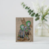 Construction et réparations cartes de visite (Debout devant)