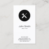 Construction Handyman Plumber minimalist Visitekaartje (Voorkant)