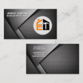 Construction Home Hammer Logo Visitekaartje (Voorkant / Achterkant)