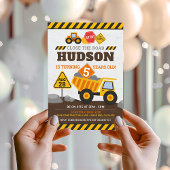 Construction Invitation Anniversaire Boy Camion-Ca