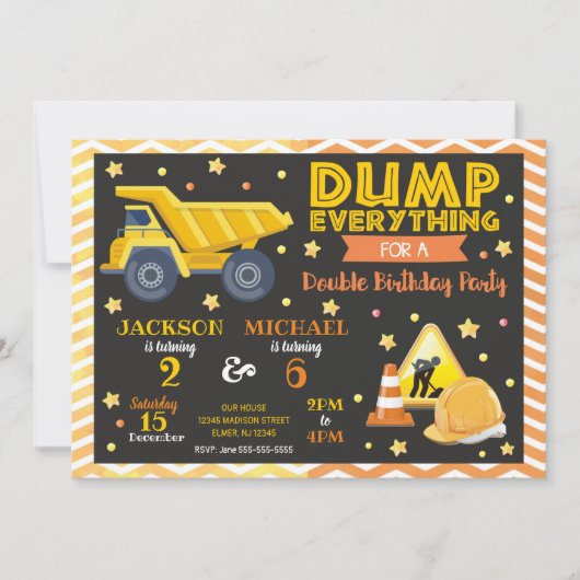 Construction Invitation Anniversaire Conjointe Frè (Devant)