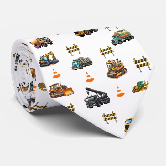 Construction machinery  stropdas (Opgerold)