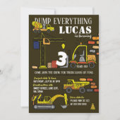 Construction main dessinée Invitation Anniversaire (Devant)