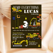 Construction main dessinée Invitation Anniversaire