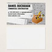 Construction | Mur en briques peintes | Boîte à ou (Devant & derrière)