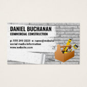 Construction | Mur en briques peintes | Boîte à ou (Devant)