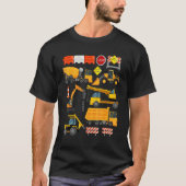 Construction Payloader Tractor Dumptuck Constructi T-shirt (Voorkant)