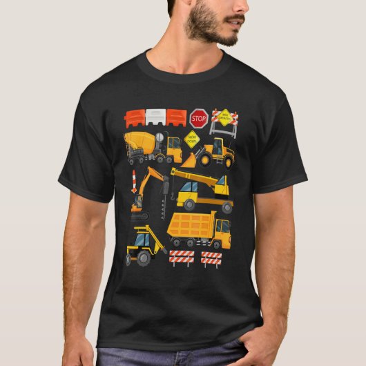 Construction Payloader Tractor Dumptuck Constructi T-shirt (Voorkant)