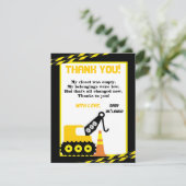 construction PLATE du carte de remerciements 4x5 (Debout devant)