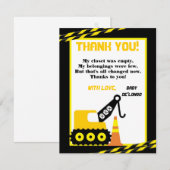 construction PLATE du carte de remerciements 4x5 (Devant / Derrière)