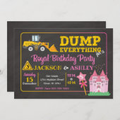 Construction & Princesse Invitation conjointe Anni (Devant / Derrière)