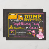 Construction & Princesse Invitation conjointe Anni (Devant / Derrière)