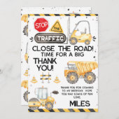 Construction rustique Carte de remerciements d'ann (Devant / Derrière)