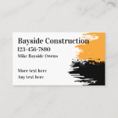 Construction Services modernes Cartes de visite (Devant)