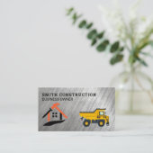 Construction Tools Bulldozer | Home Repair Visitekaartje (Staand voorkant)