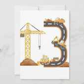 Construction Truck 3rd Birthday Invitation (Dos)