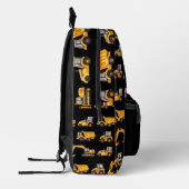 Construction Truck Backpack for Boys - Personalize Bedrukte Rugzak (Links)