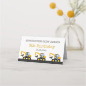 Construction Truck Birthday | Personalized Décor (Achterkant)