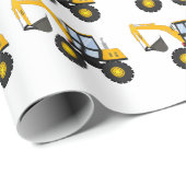 Construction Truck Birthday | Personalized Décor Cadeaupapier (Rol Hoek)