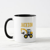Construction Truck Birthday | Personalized Décor Mok (Links)