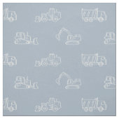 Construction Vehicles Builder Boy Truck Light Blue Stof (Swatch)