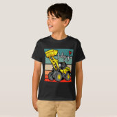 Construction Vehicles Valentines Hearts Excavator  T-shirt (Voorkant volledig)