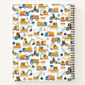 Construction Véhicules de Camion Carnet personnali (Dos)