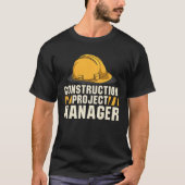 Construction Work Construction Project Manager Dad T-shirt (Voorkant)