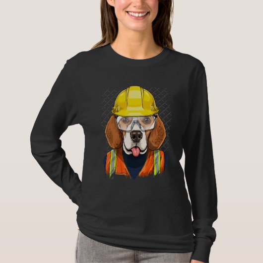 Construction Worker Beagle Laborer Puppy Beagle Do T-shirt (Voorkant)