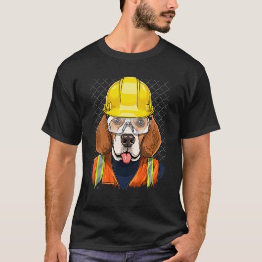 Construction Worker Beagle Laborer Puppy Beagle Do T-shirt (Voorkant)