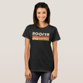 Construction Worker Coffee Beer Roofing Tools Roof T-shirt (Voorkant volledig)