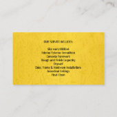 Constructions Handyman Carte de visite (Dos)