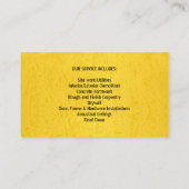 Constructions Handyman Carte de visite (Dos)