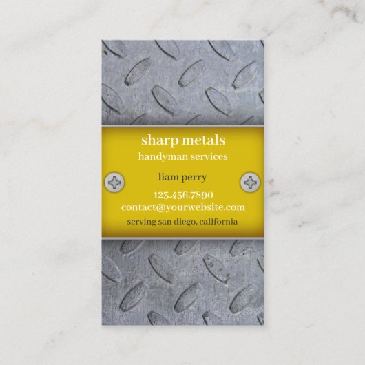 Constructions Handyman Carte de visite (Devant)