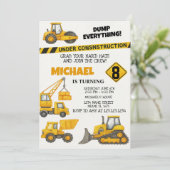 Constructions pour garçons modifiables Invitations (Debout devant)