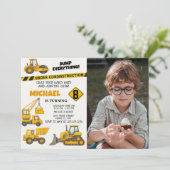 Constructions pour garçons modifiables Invitations (Debout devant)