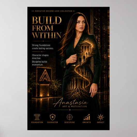 Construire de l'intérieur – Affiche de motivation (Devant)